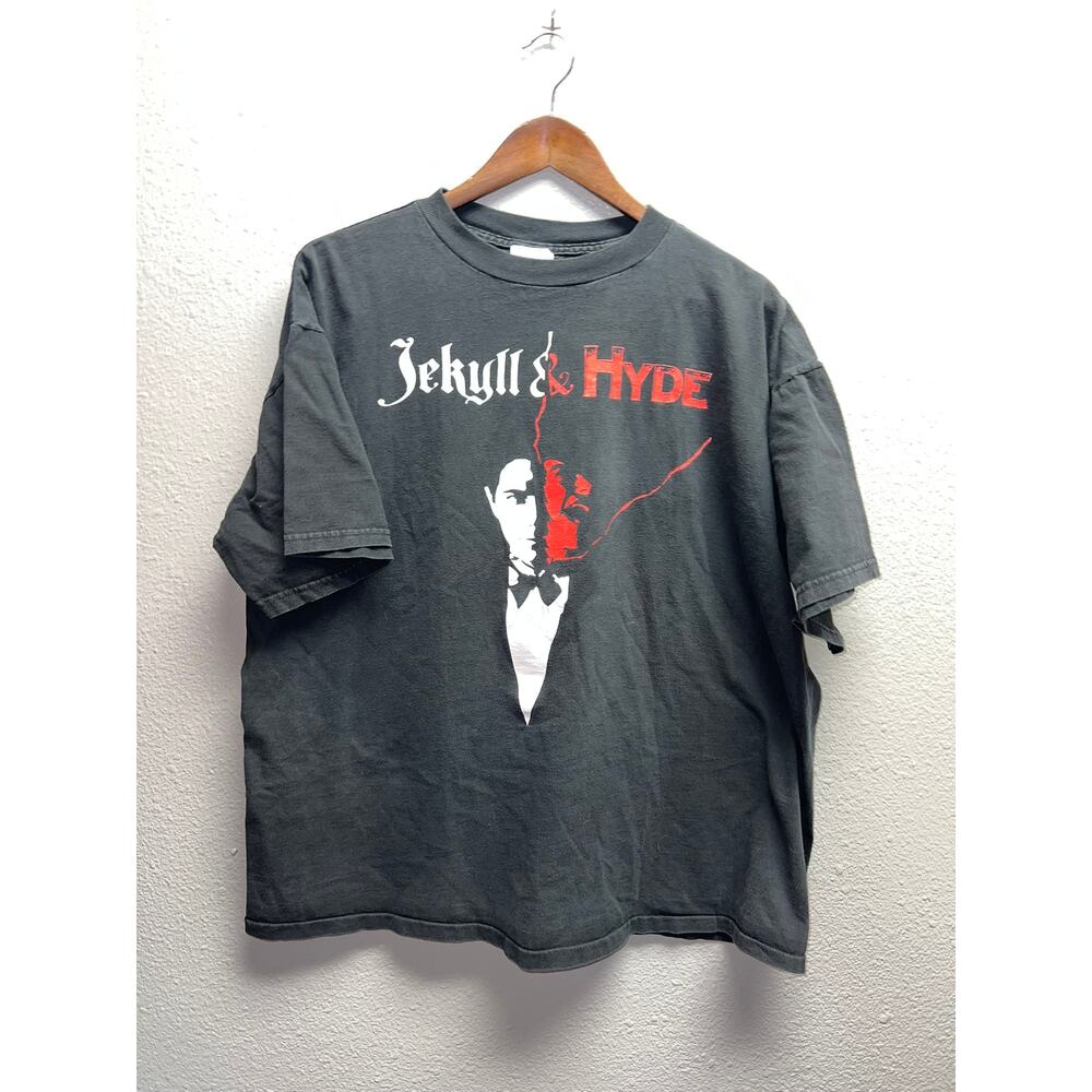 Vintage Jekyll And Hyde Shirt Musical Play Graphic Black Tultex 90s 1990s Tee XL